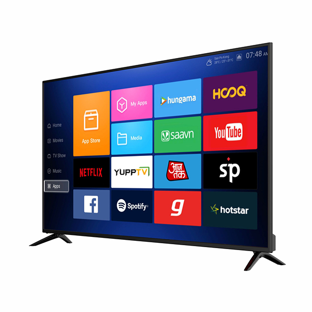 Hot Sale 32"/40"/43"/50" narrow frame smart LED TV T2 S2 