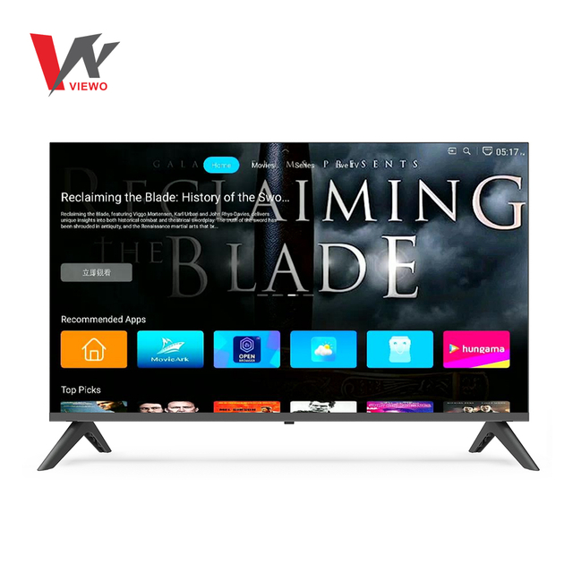 Double glass 43" TV Frameless FHD Digital Smart LED TV android 16 