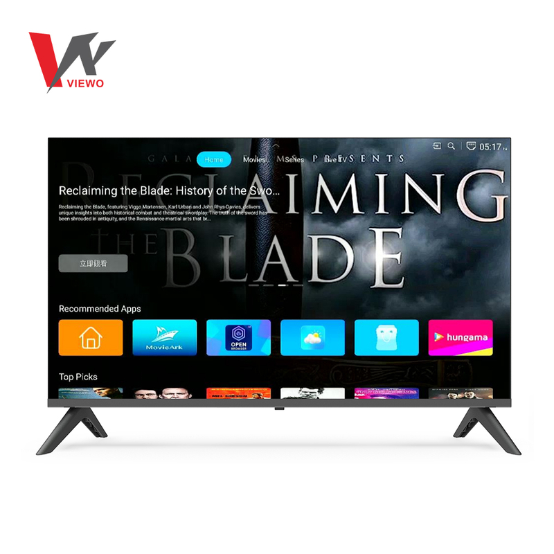 Double glass 43" TV Frameless FHD Digital Smart LED TV android 16 