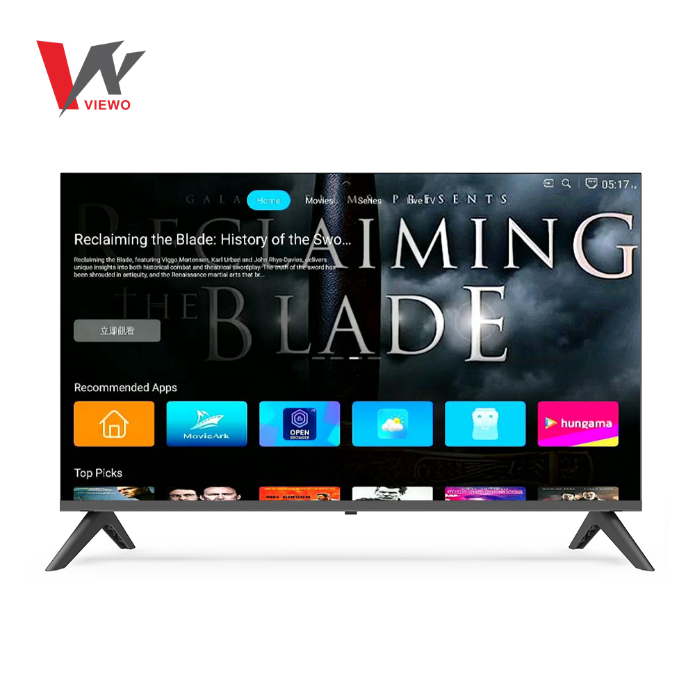 Double glass 43" TV Frameless FHD Digital Smart LED TV android 16 