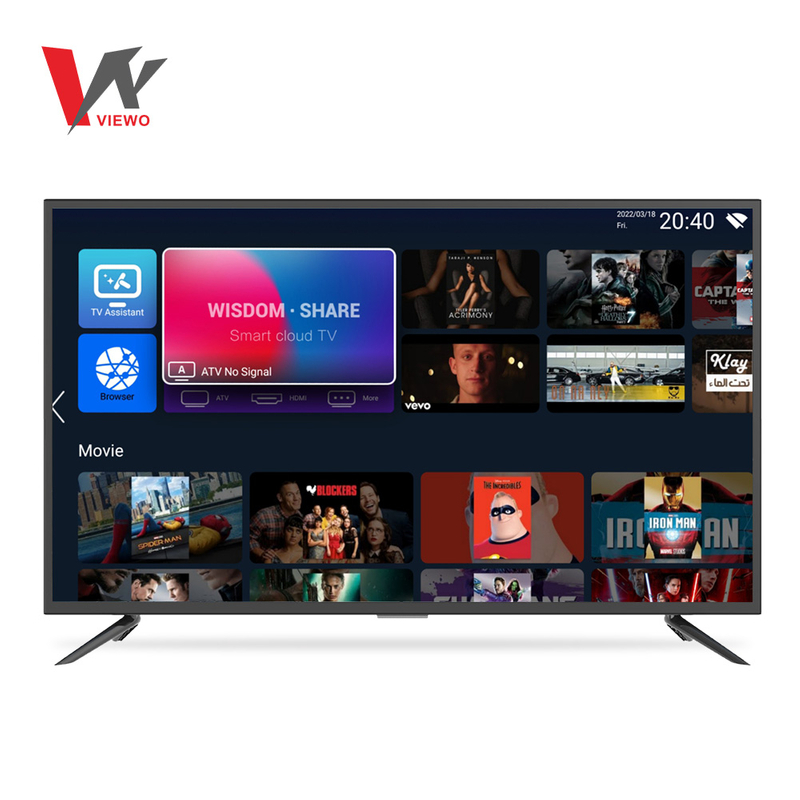 VIEWO OEM 50" 4K Digital Smart TV with Double Glass