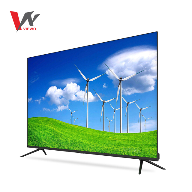 Hot Sale 50" metal frameless 4K smart LED TV T2 S2 