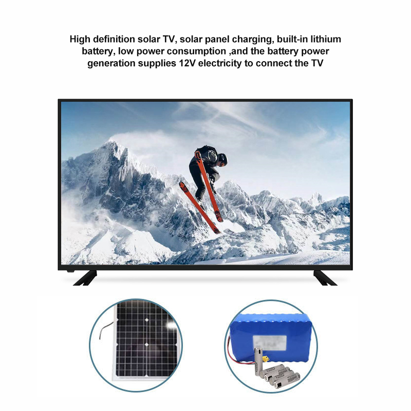 Hot Sale 32 "Double Glass HD LED TV T2 S2 with HIFI Soundbar